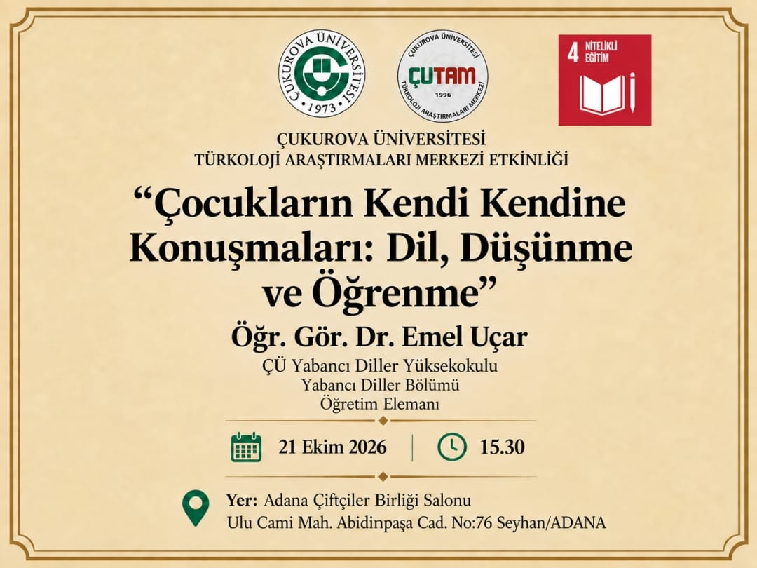 Çocukların Kendi Kendine Konuşmaları: Dil, Düşünme ve Öğrenme