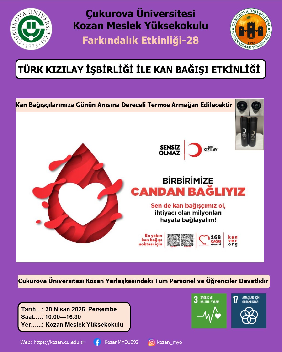 Türk Kızılay İşbirliği ile Kan Bağışı Etkinliği