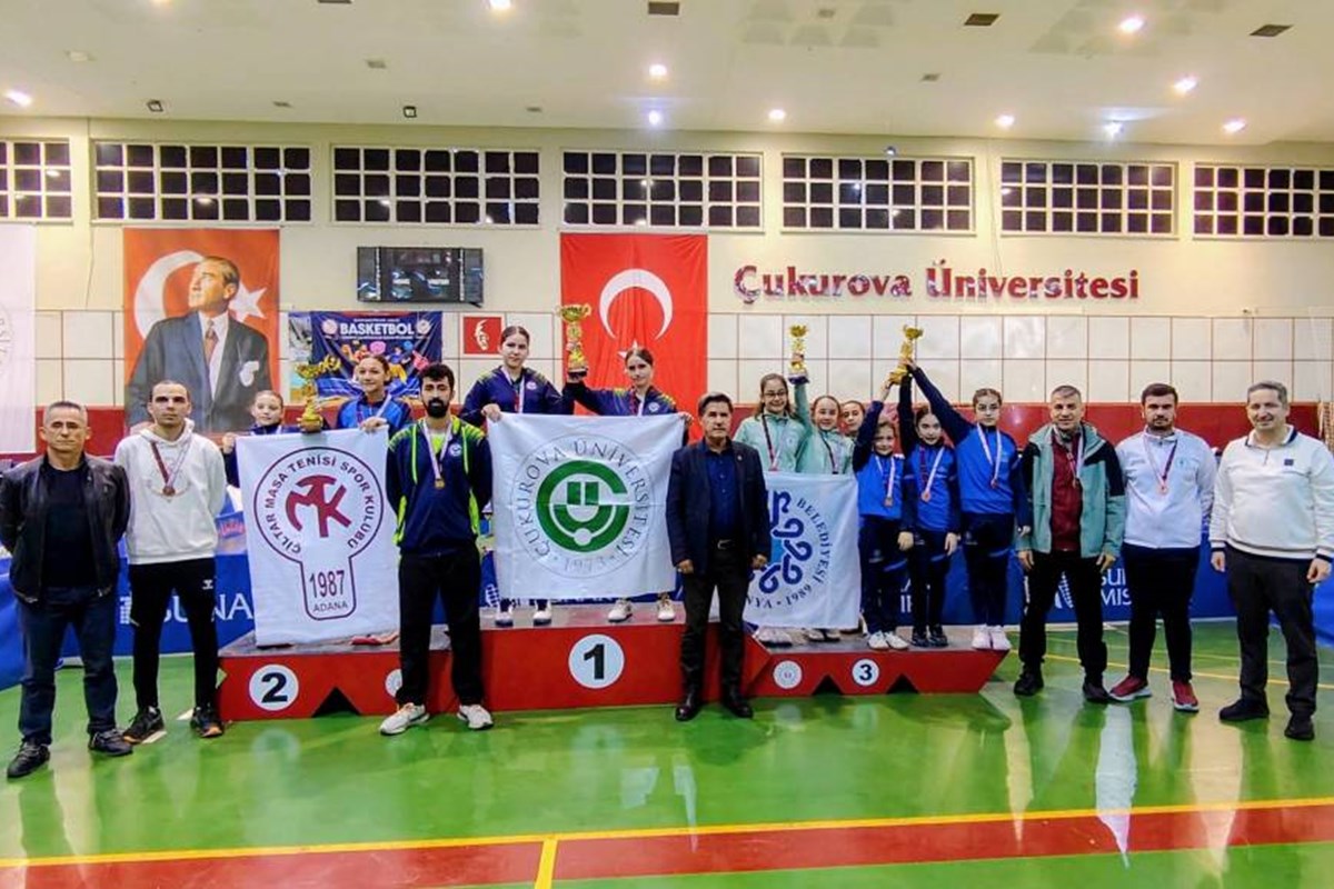 Masa Tenisinde Bölge Şampiyonu Çukurova Üniversitesi Spor Kulübü