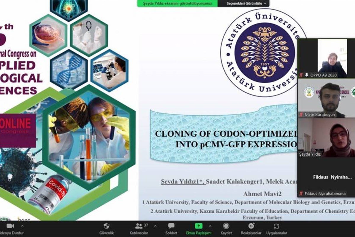 6th International Congress On Applied Biological Sciences Kongresi Online Olarak Yapıldı